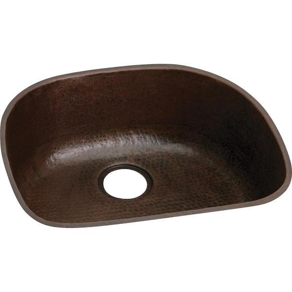 Copper 23-9/16 X 21-1/8 X 10 Single Bowl Undermount Sink